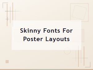 Free Condensed Typefaces for Poster Layouts